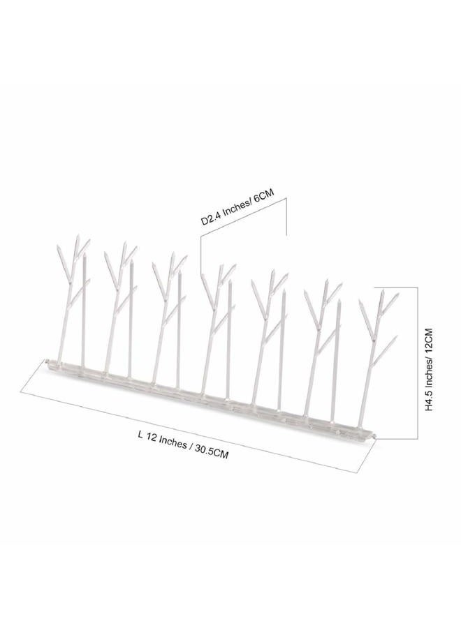 Aspectek Stainless Steel Pre-Assembled Bird Spikes 10 Feet (3 Meters), Bird Deterrent Kit with Transparent Silicone Glue - Image 2
